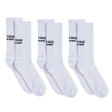 The Athletique Socks White 3-Pack