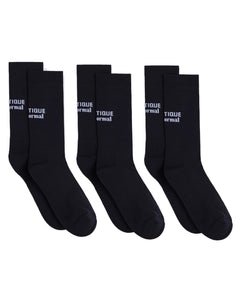 The Athletique Socks Black 3-Pack